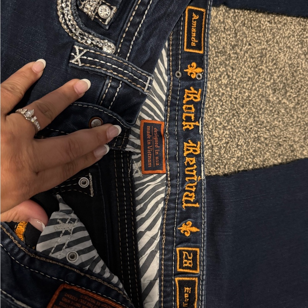 Rock Revival Women's Dark Blue Boot Cut Jeans